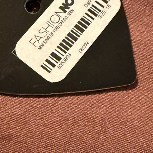 Fashion Nova  Girls Ring of Fire Cargo Jeans Blue - Picture 6 of 12